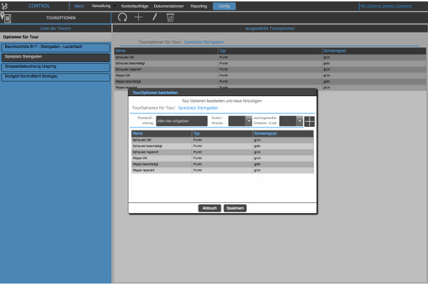 Touroptionen editieren und individualisieren für jeden Einsatzzweck